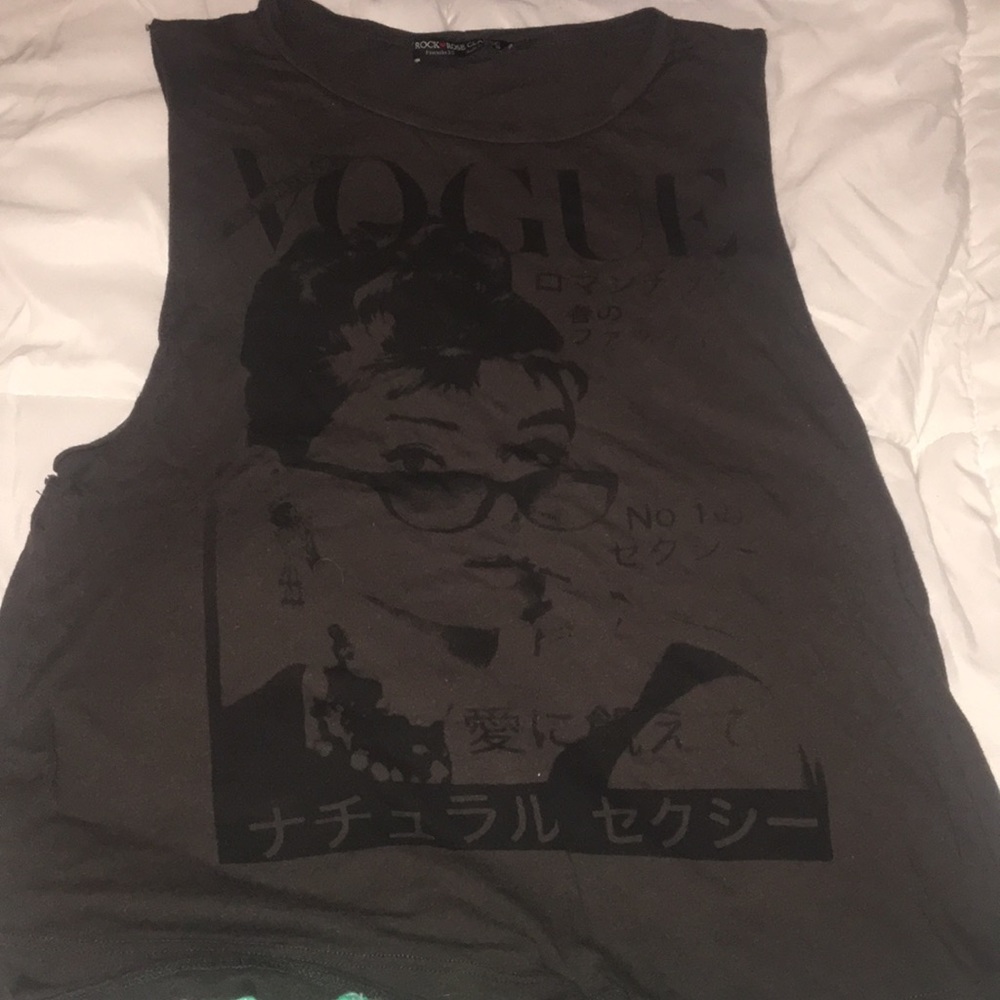 Audrey Hepburn Vogue Muscle Tee